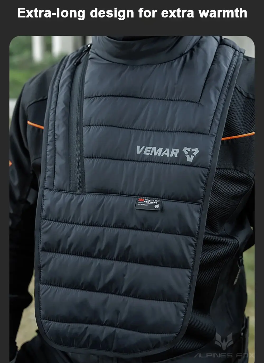 VEMAR hiver nouvelle moto protecteurs de cou complet écharpe masque coupe-vent chaud moto masque facial cyclisme polaire cagoule