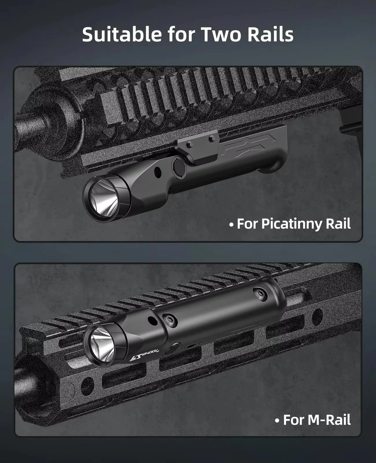 SUPER DEAL 1700 Lumens Flashlight Magnetic Rechargeable LED Light with Strobe Mode For Rail and Picatinny Rail Hunting