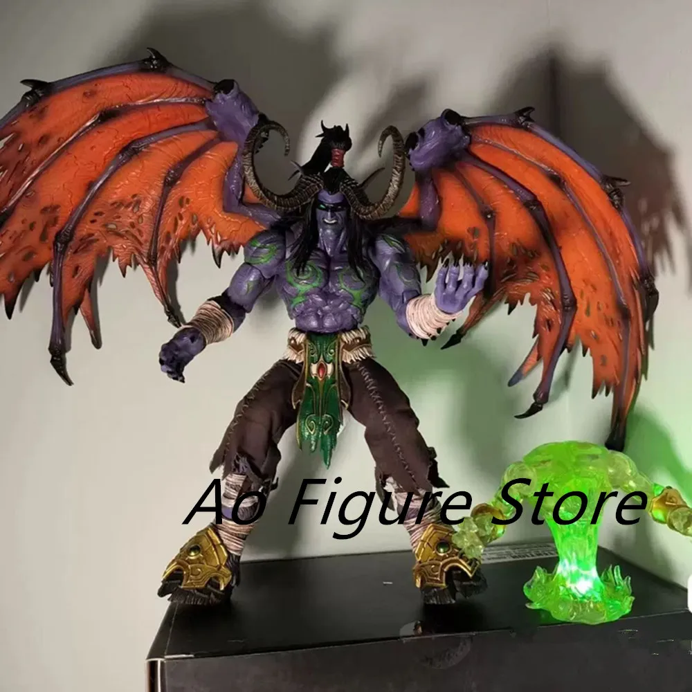 

Game Illidan Stormrage Anime Figure World Of Warcraft Demon Hunter Action Figures Elf Yudean Model Pvc Collection Statue Toys