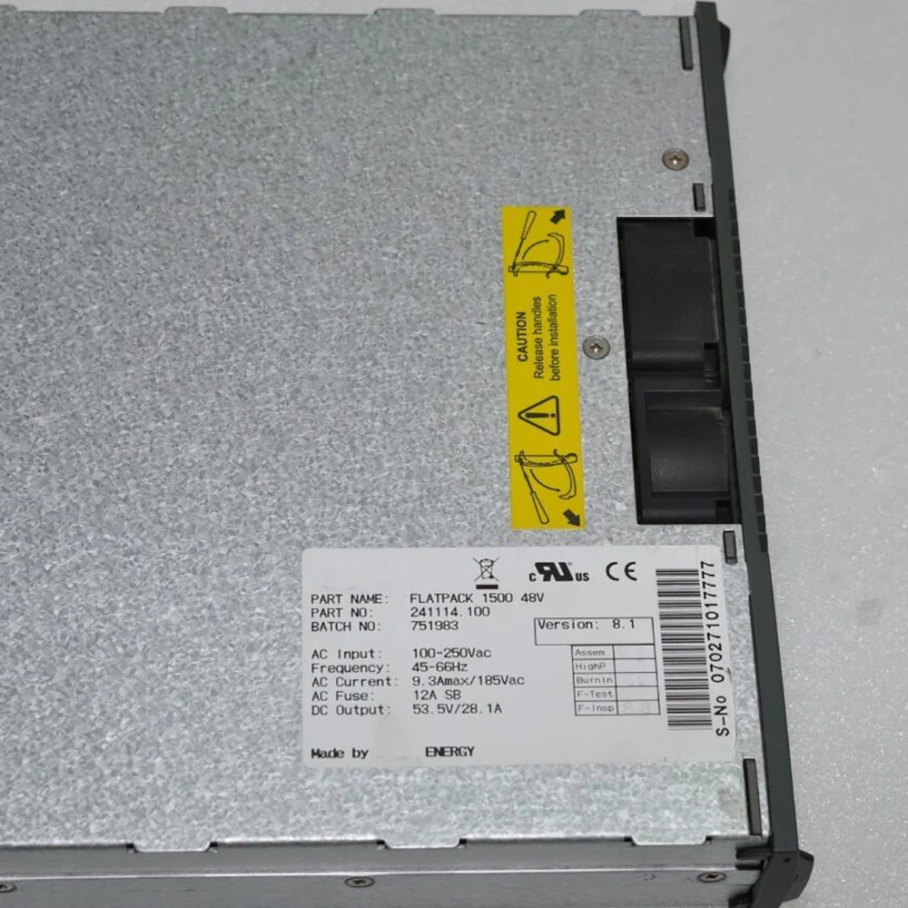 FLATPACK 1500 48V 241114.100 For Eltek Communication Power Supply Module Fast Ship Works Perfectly High Quality