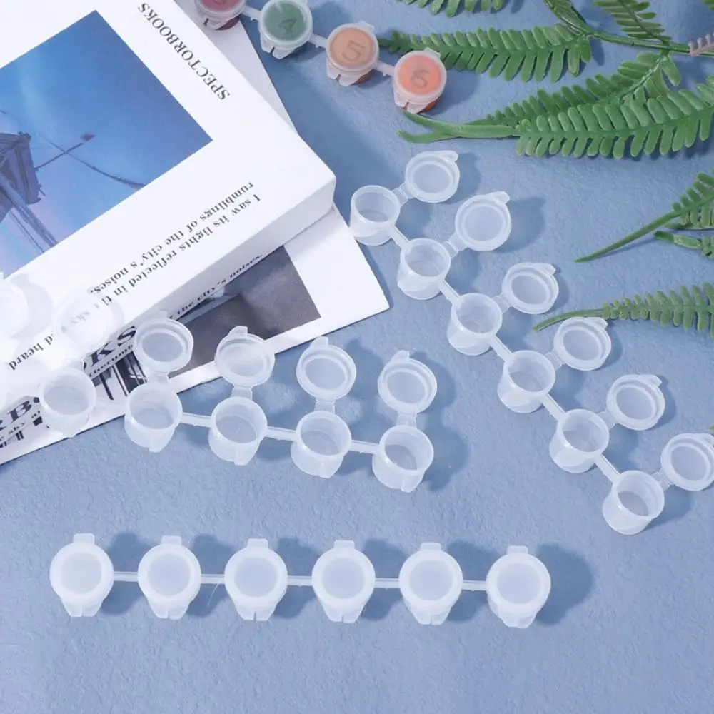 

Compact Design Plastic Pigment Strips 2ml/3m/5ml 6/8 Connected Pots Empty Paint Cups Watercolor Empty Box Painting Supplies