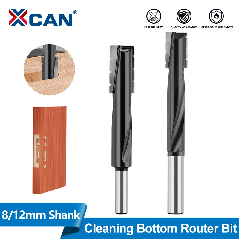 XUCHUAN 8/12mm Schaftfräser zur Bodenreinigung, 16mm T-Nut-Holzfräser, CNC-Endfräser, Maschinenzubehör für Holz und MDF – Detail 4