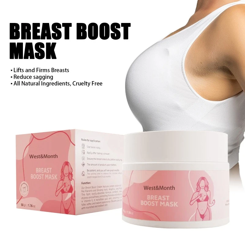 Mascarilla antiflacidez para el cuidado de la belleza del pecho, crema esencial para agrandar el crecimiento del busto, masaje firme de humedad