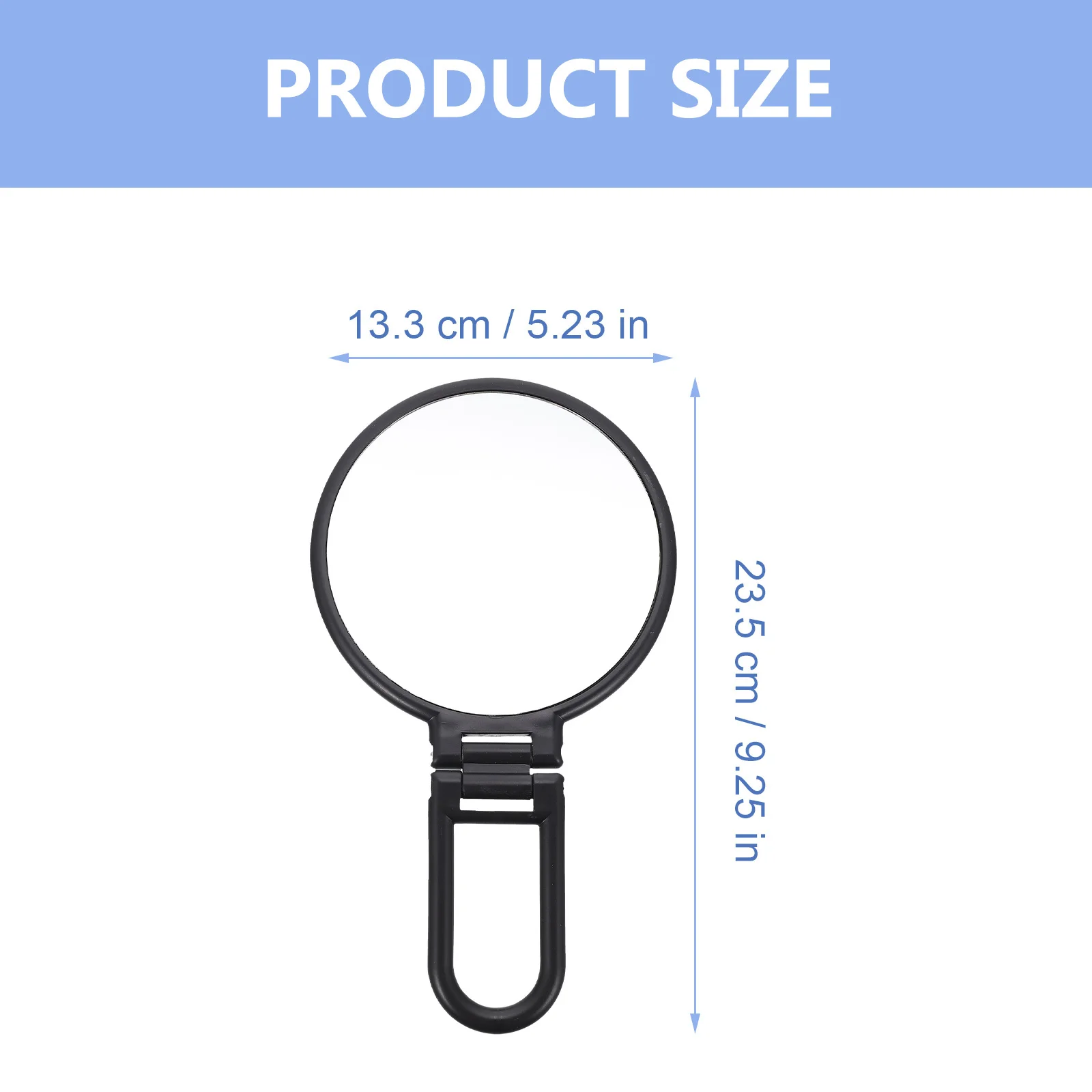 Handheld Mirror Premium Material Clear View Comfortable Grip Travel Vanity Tool for Daily Beauty Routines