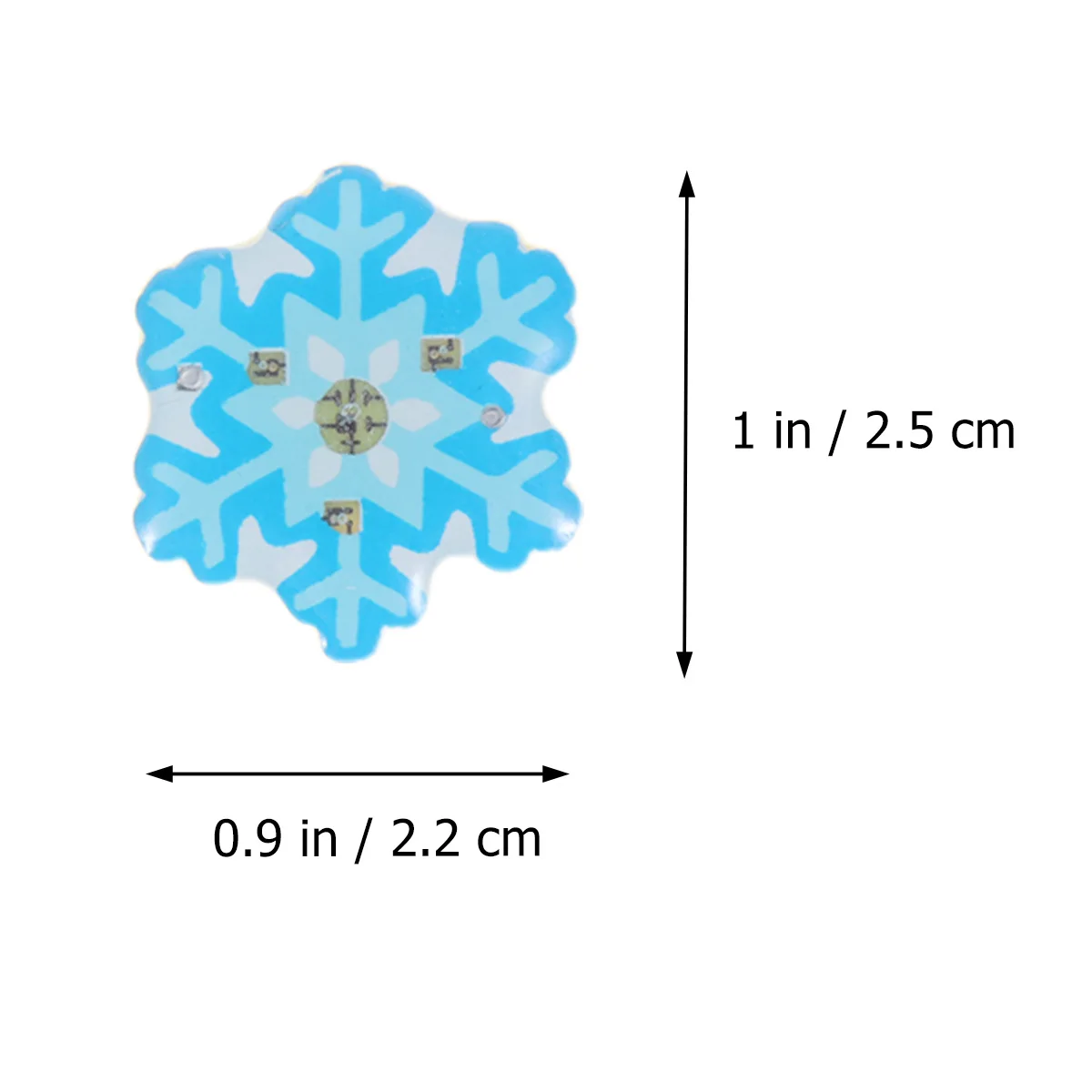 25 pçs camisa esmalte boutonniere natal glitter broches led emblemas brilhantes para ornamento de árvore meia decoração artesanato