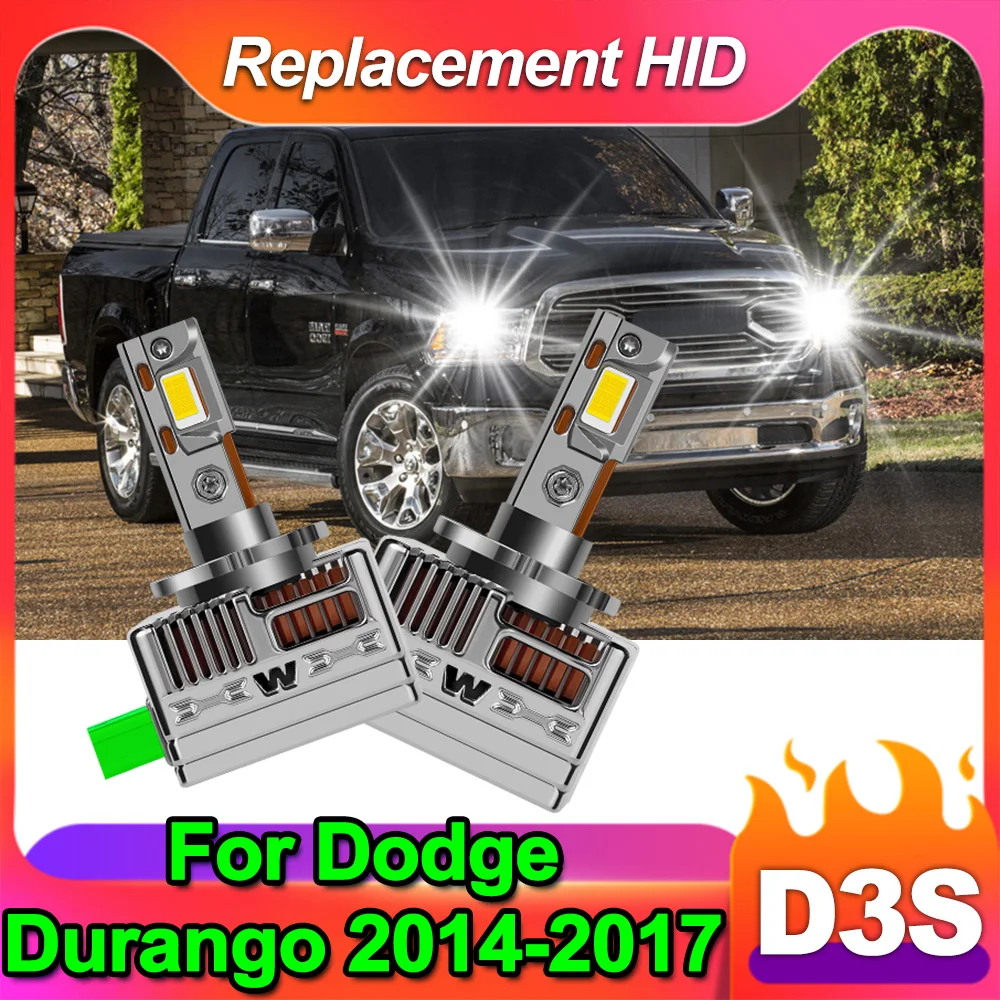 

For Dodge Durango 2014-2017 D3S D3R LED Headlight Kit Bulbs 150W 20000LM 6000K White Replacement Conversion Lamp