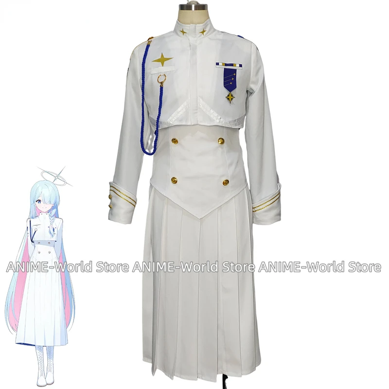 

Game Blue Archive Student Union President Cosplay Costume Arona Dress Cute Party Suit Halloween Carnival Uniforms Custom Made