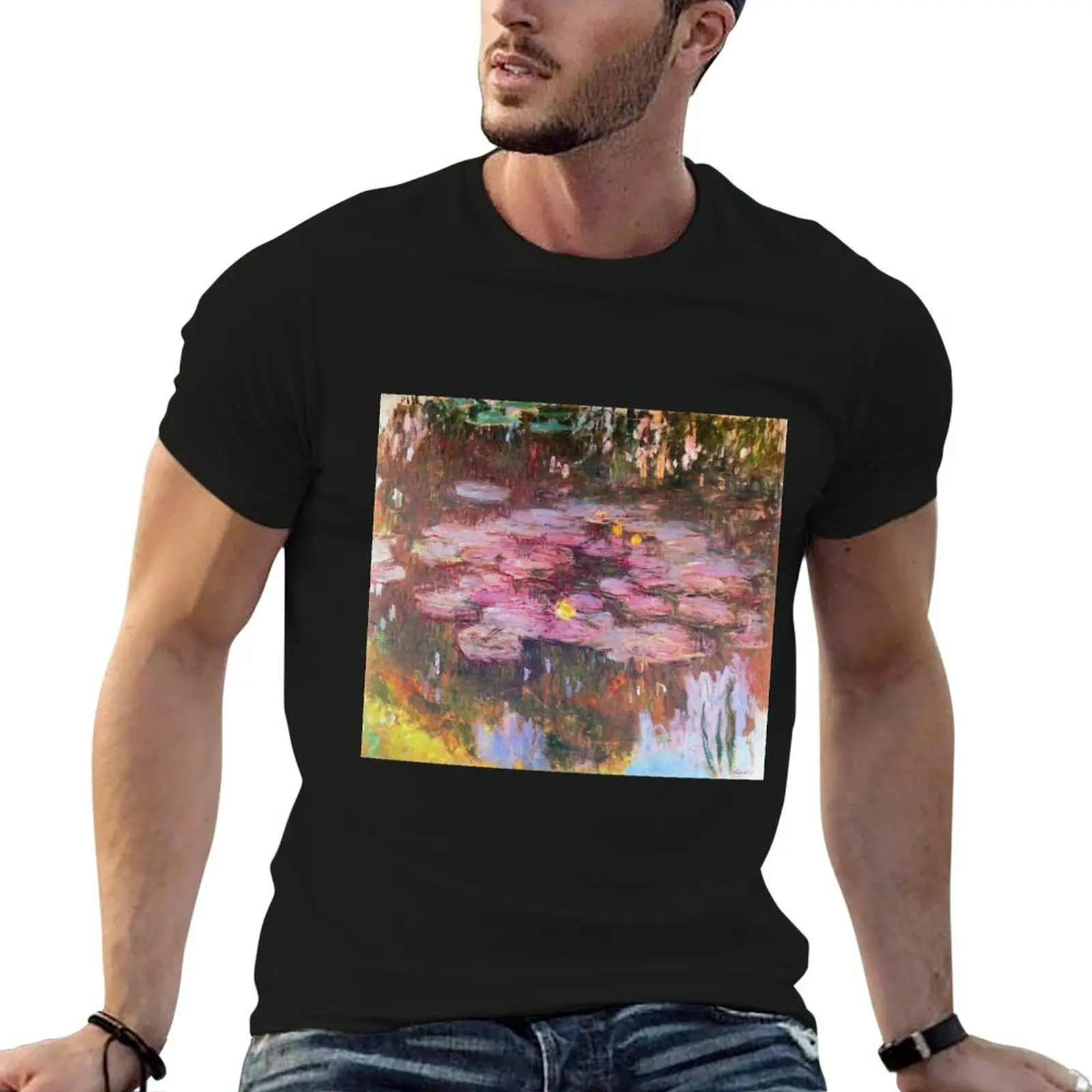 

Claude Monet - Water Lilies T-Shirt oversized t shirt customs plain Blouse luxury clothes men