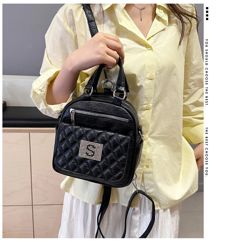 

Chic 2025 Women's Backpack, Spacious Soft Leather Rucksack for Travel, Large Capacity Daypack