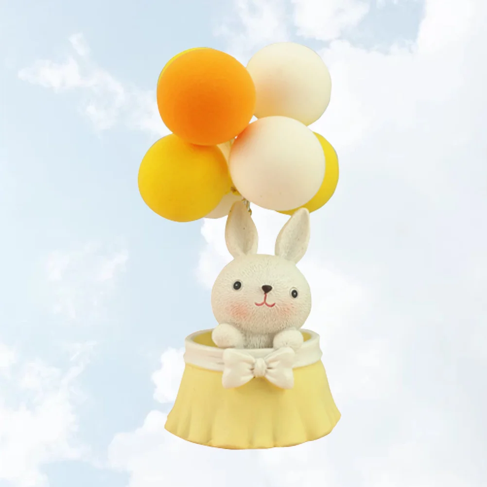 

Miniature Landscape Props Cake Decoration Balloons Decorate Baking Rabbit Resin Rabbite Lovers