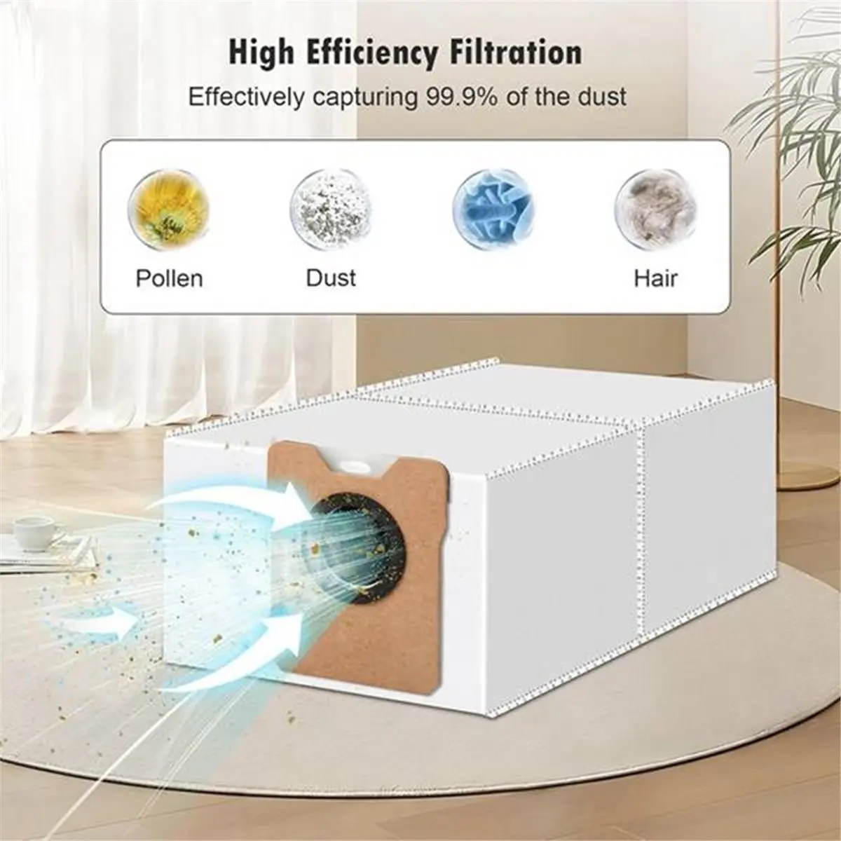 

15PCS Dust Bag for Omni C20 C10 Robot Vacuum Cleaner Replacement Large Capacity Vacuum Bag Parts