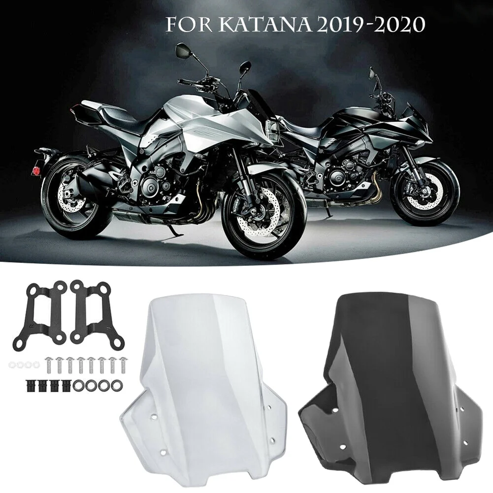 For Suzuki Katana 1000 GSX-S GSXS 1000S Motorcycle Windshield Windscreen Deflector Gray