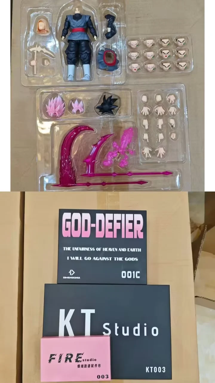 AUF LAGER Dimensionia Workshop 1/12 Maßstab Artikulierter Krieger DBZ Black Goku Actionfigur Anime-Figuren Sammlermodell Spielzeug – Detail 1