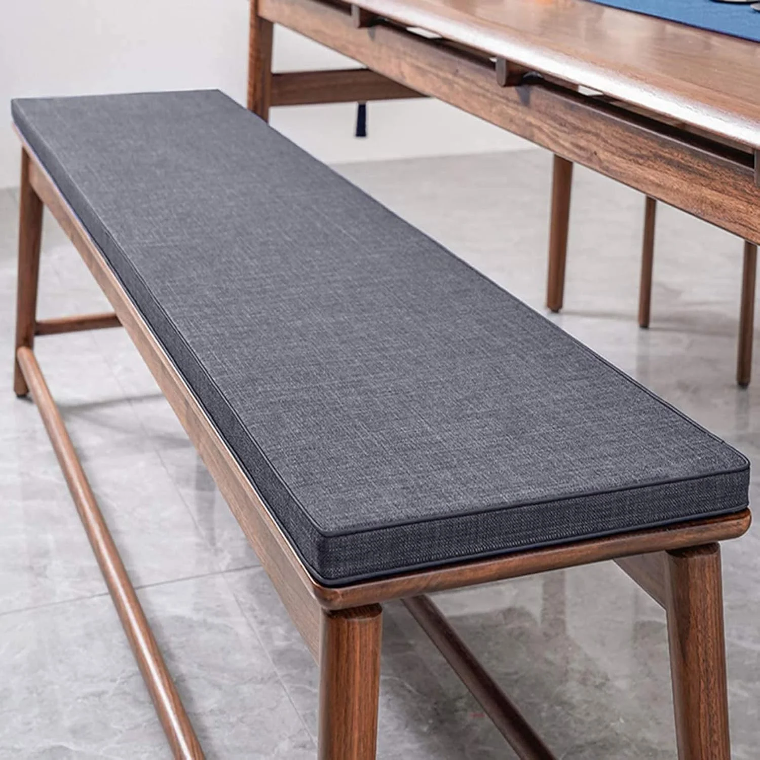 Bench Cushion with Double Piping Washable Chair Seat Pad Windowsill Cushion for Home Garden Bay Window Patio Swing Booth Hotel