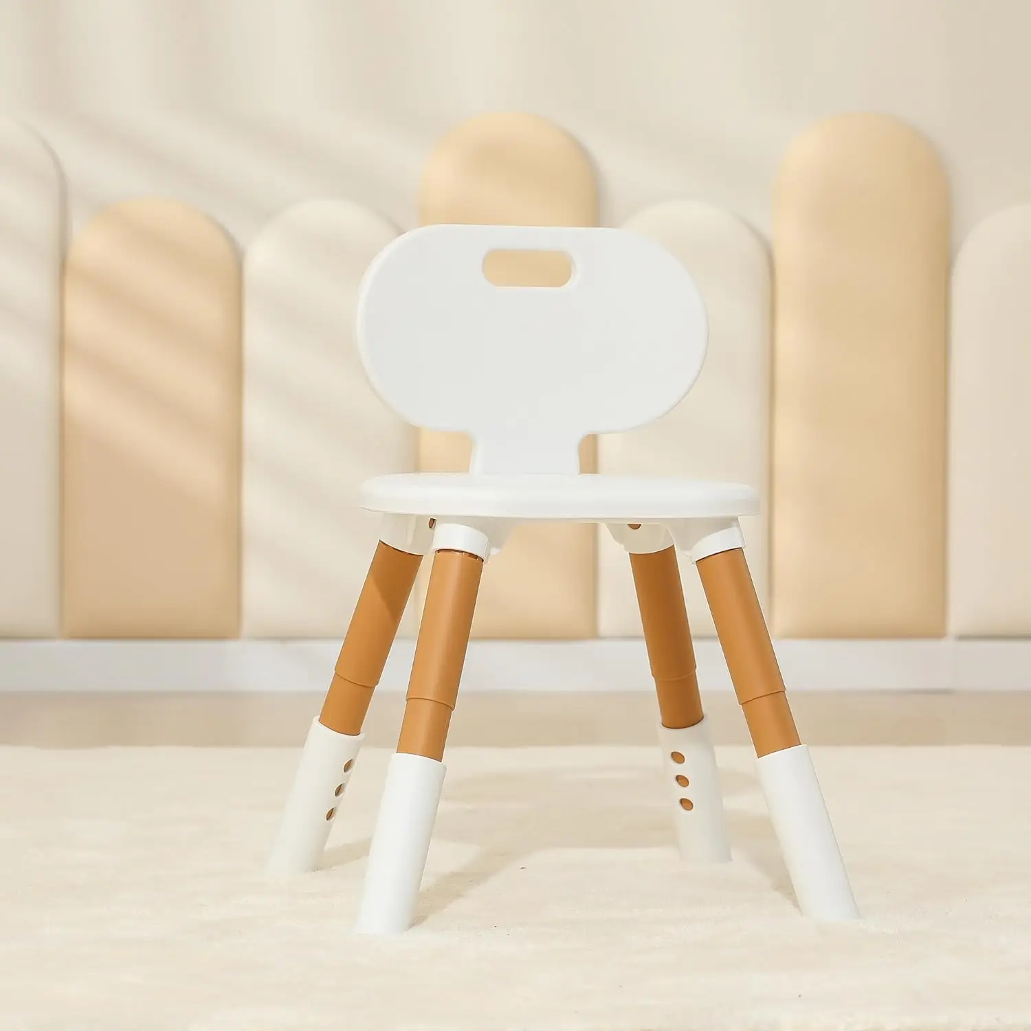 Chaises réglables pour enfants, chaise althen plastique, durable et légère, capacité de charge maximale, 3 niveaux recommandés