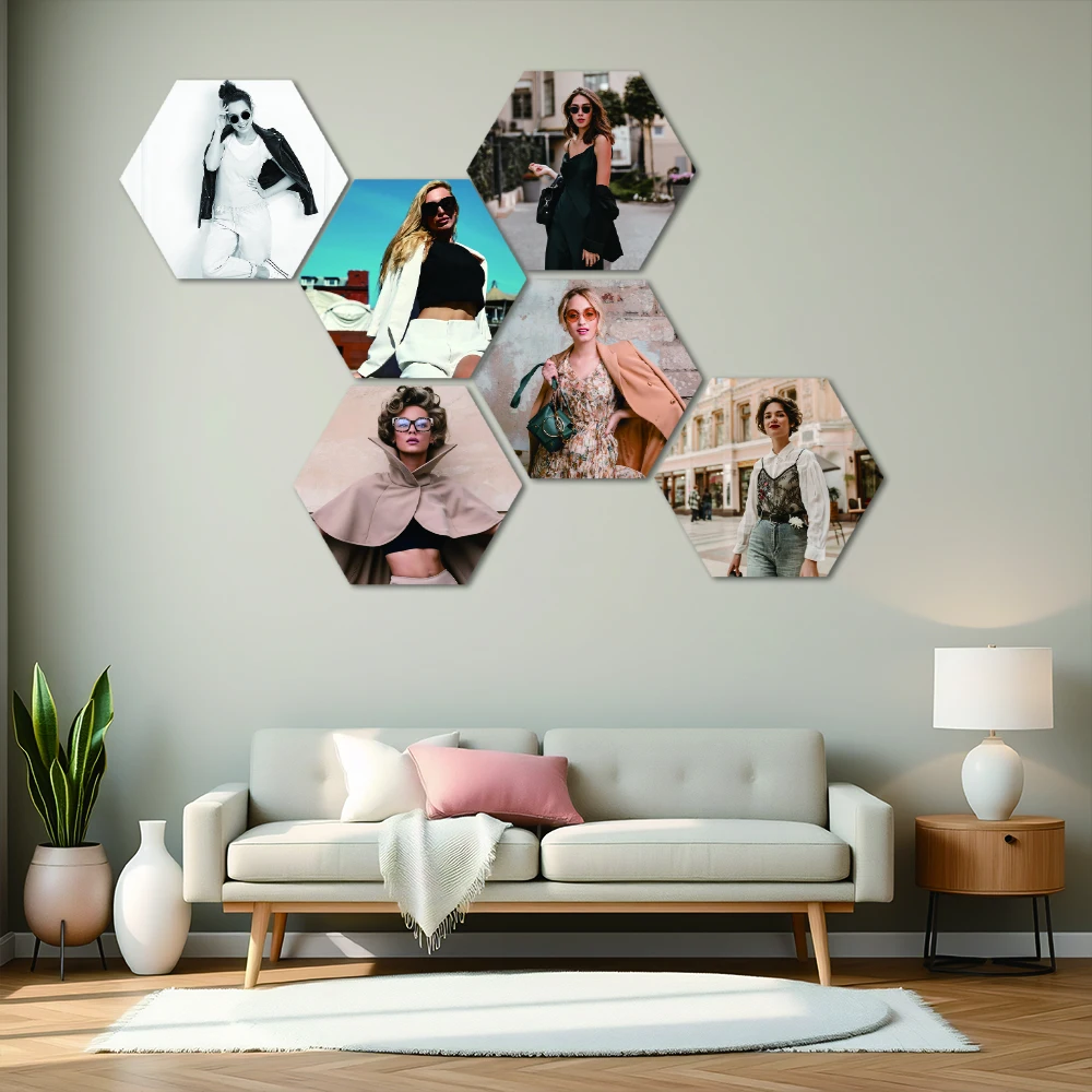 Multiple Pcs PVC Customized Photo Decorative Panels, Suitable for Bedrooms, Living Rooms, Offices  Gifts for Family and Friends