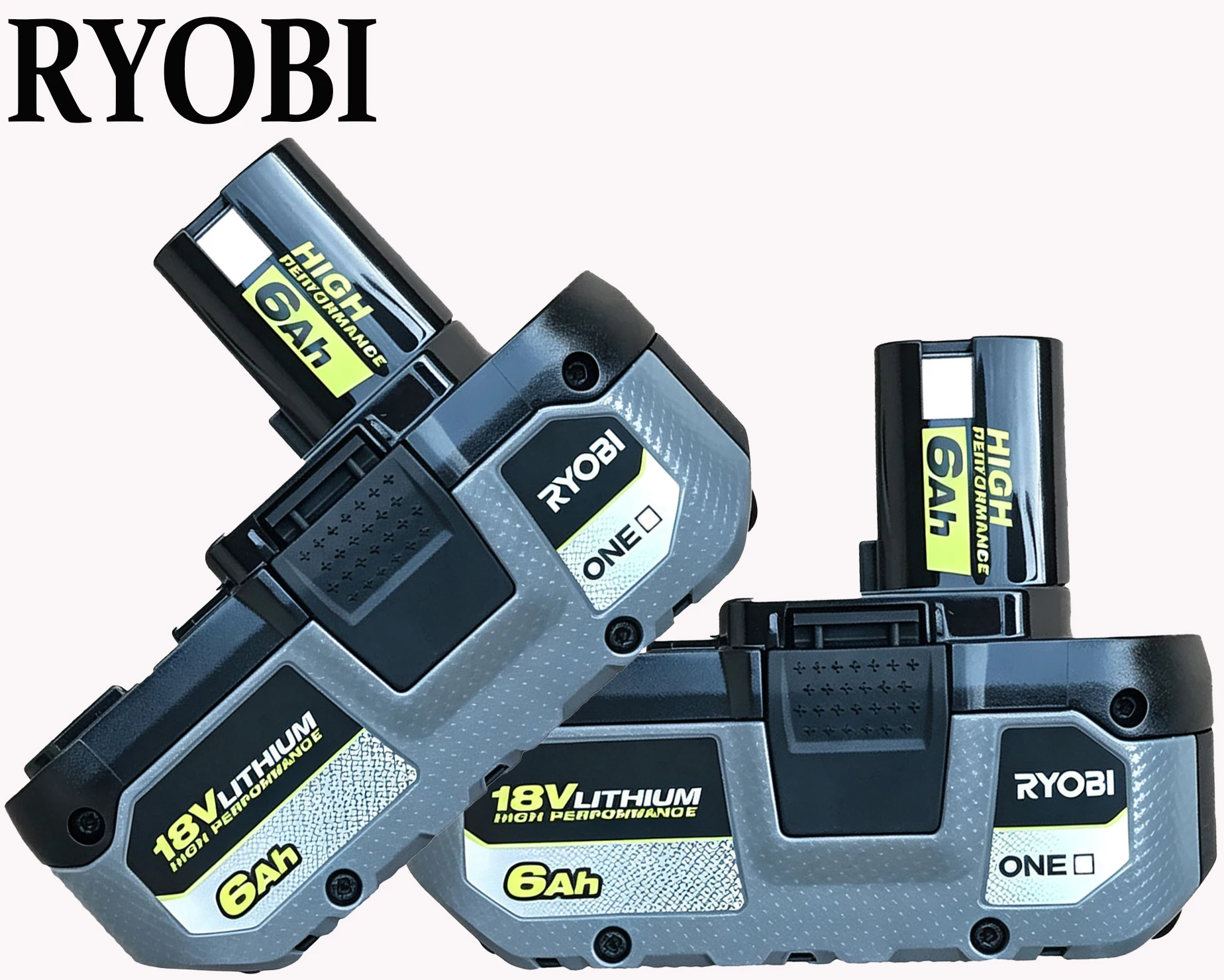 High Capacity RYOBI ONE+ 8.0Ah 18V Lithium Battery, No Memory Effect, Low Self Discharge, Works with All ONE+ Series Tools