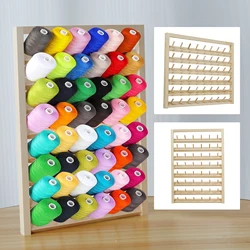 Wooden Sewing Thread Holder Storage Box 48/54 Spool Yarn Holder Home Embroidery Folding Frame Multiple Size Sewing Rack Organize