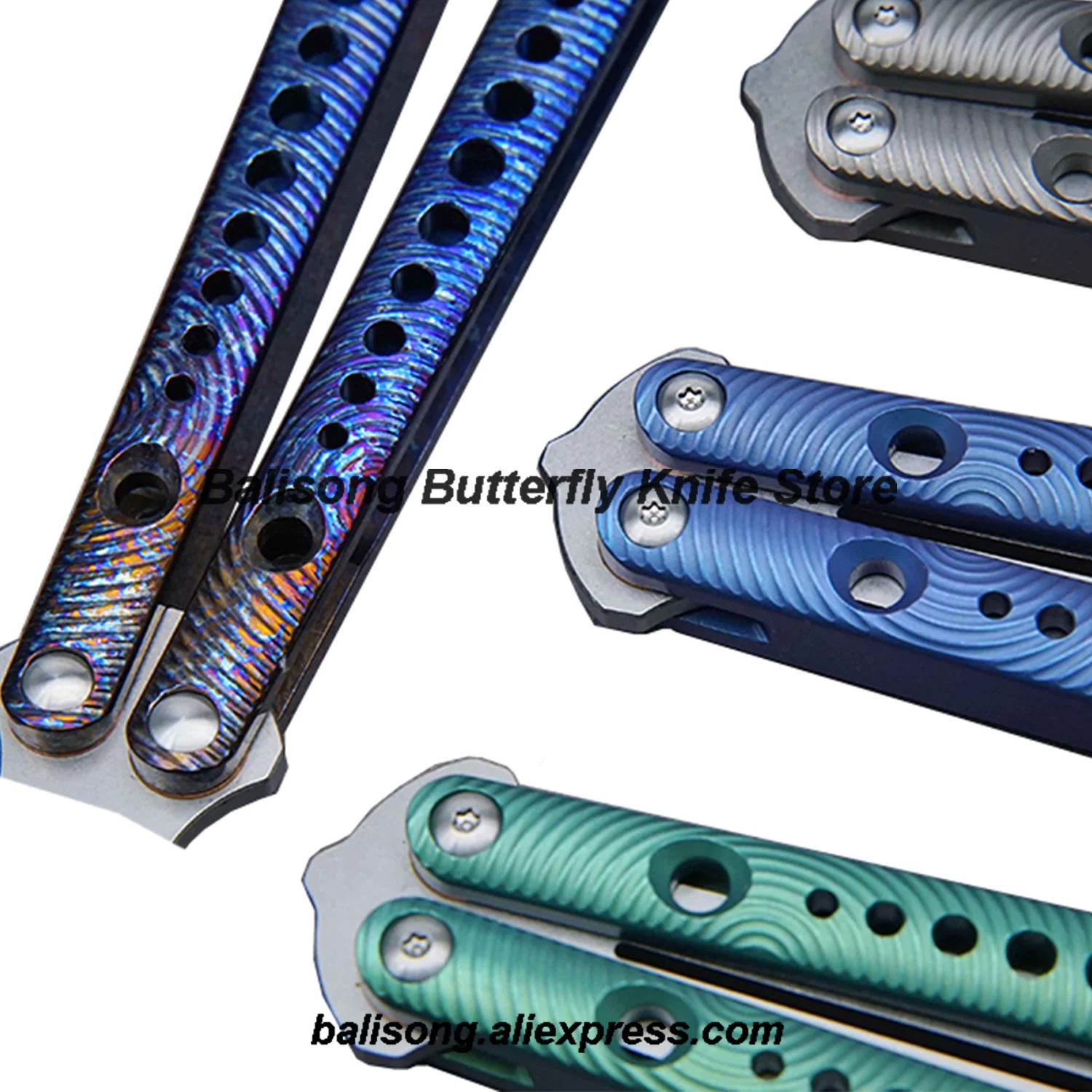 Theone Squiggle Ripple Replicant Clone Titanium Channel Handle