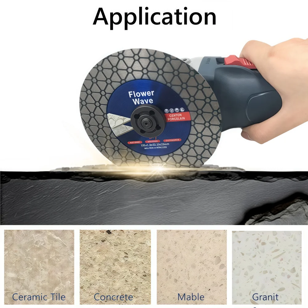 115mm/125mm Diamond Cutting Disc Ceramic Tile Porcelain Marble Circular Saw Blade For Ceramic Porcelain Cutting & Grinding