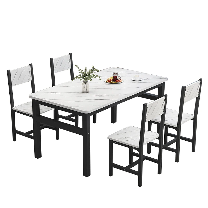 

Dining Table and Chair Set Dining Room Dining Table and Chair Rectangular Simple Table and Chair