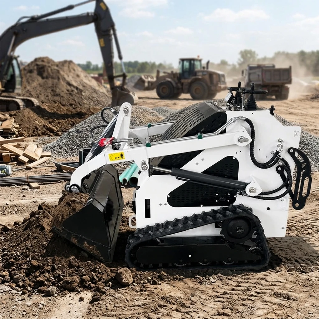Compact Track Loader 1200kg High Flow Hydraulic Engine Snow Removal Site Prep Machine