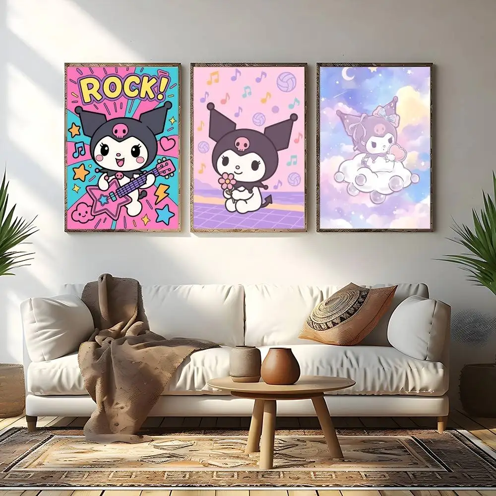 K-Kuromi Poster Picture Canvas Painting Wall Art Home Decoration Print For Living Room Decor