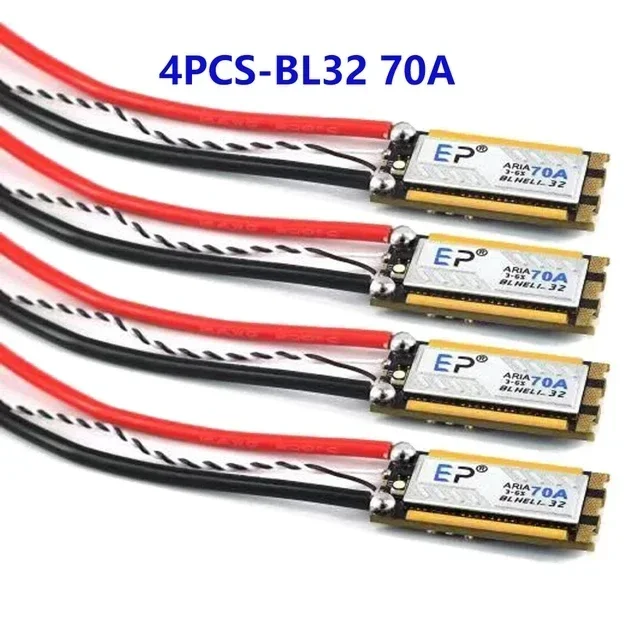 EP AM32 Aria 70A BLHeli_32 32Bit Single Brushless ESC 3-6S Current Meter Sensor for RC Airplane FPV DIY RC Parts