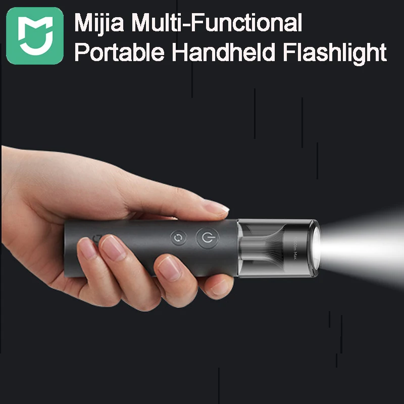 MIJIA Multifunctional Flashlight 3100mAh Battery IP65 Waterproof 1000lm Emergency Lighting Outdoor Camping High Brightness Lamp