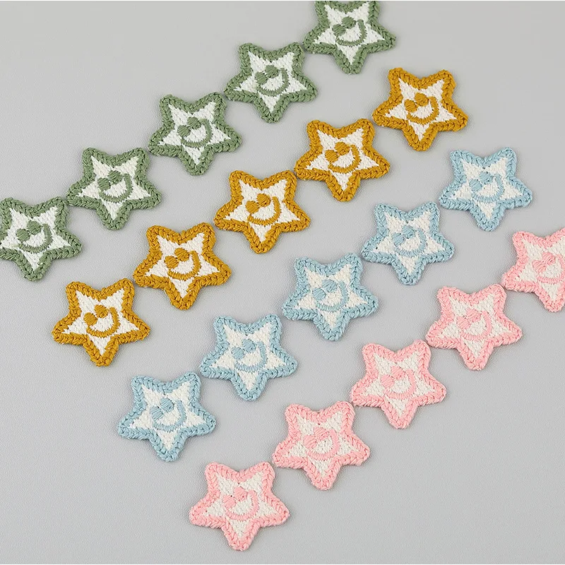 Star Embroidery Patches Stickers, Badge Patches, DIY Sew on Patch for T Shirt Clothes Bag Backpack Jeans, 10Pcs