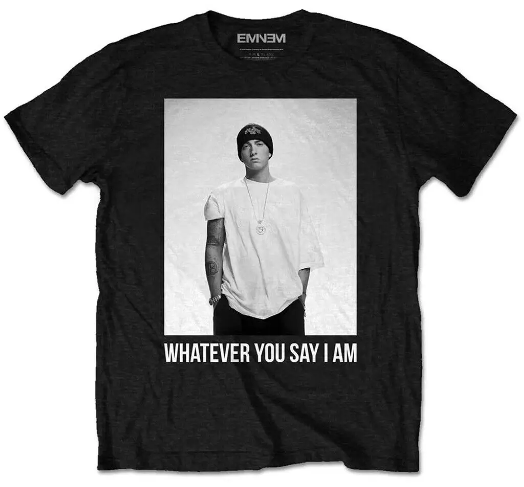 Eminem Wat Je Ook Zegt Ik Ben Zwart T-Shirt Nieuwe Official
