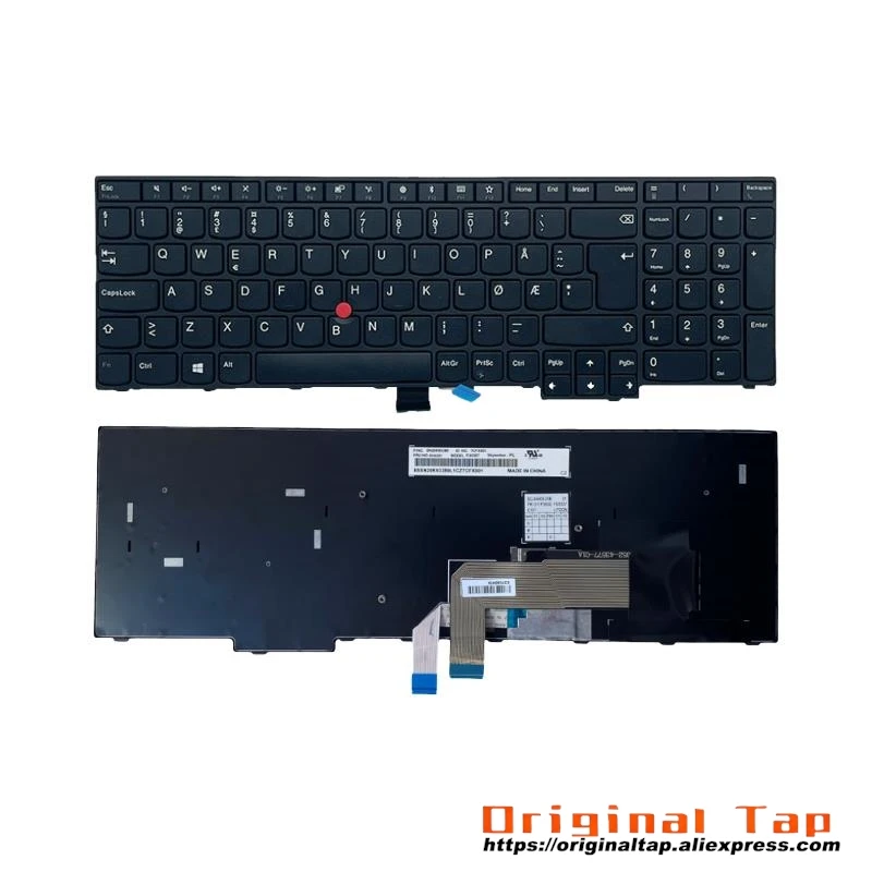 NO Norwegian Keyboard for Lenovo Thinkpad E570 E570c E575 01AX140 01AX180 01AX220