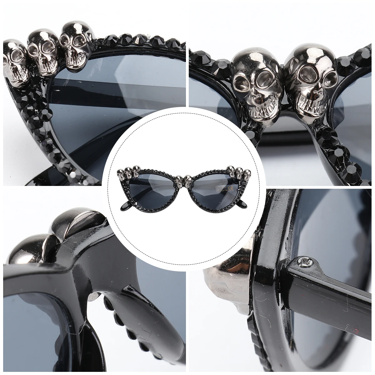 

1 Pc Lightweight Skull Glasses Halloween Theme Party Favors Fun Dress Up Decor