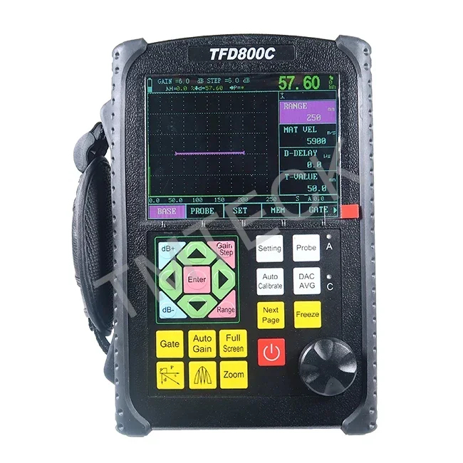 Use in Direct Sunlight and Operation At Extreme Temperatures USB Memory Knob Digital Ultrasonic Flaw Detector TFD800C