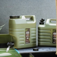 Large 12L Portable Water Tank with Faucet Leakproof Outdoor Camping Drinking Water Storage Ideal for Travel Picnic Hiking
