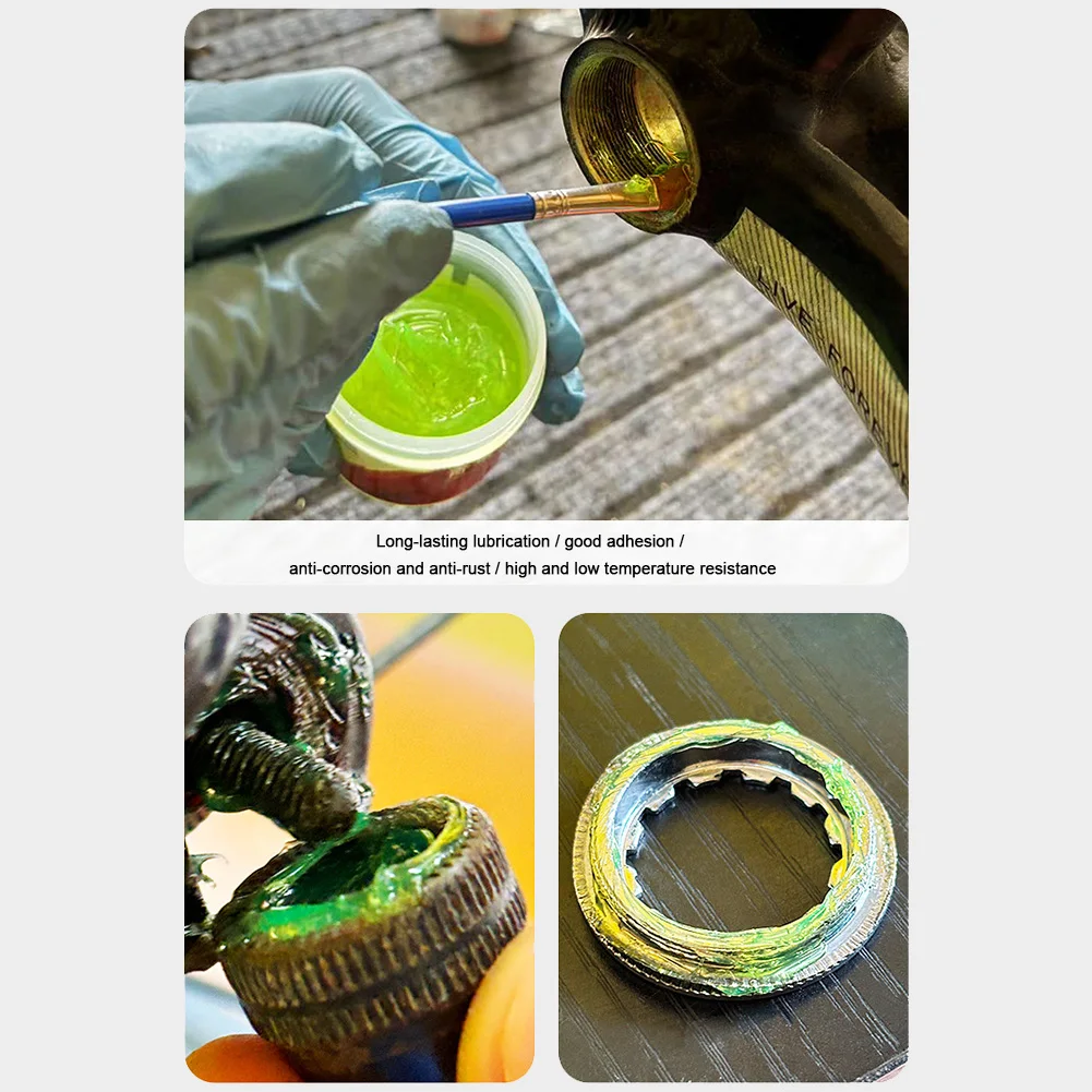 Aceite lubricante de eje medio para cojinete de Motor, lubricante de mantenimiento de grupo para bicicletas de montaña y carretera, 50g