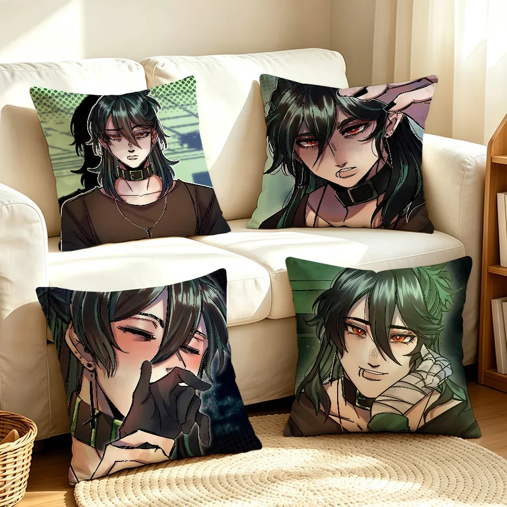 Game Solivan tKatB Sol Cool cushion cover Soft Smooth Pillow Case Hidden Zipper Washable Decorative Couch Office Gift