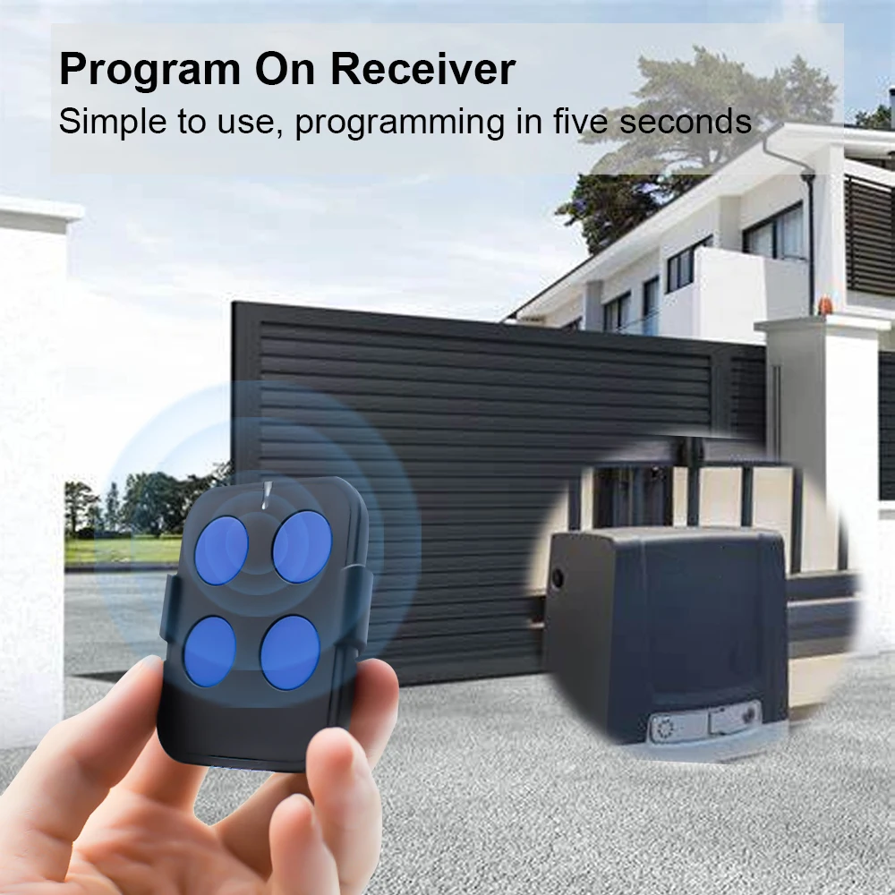 NOVOFERM MINI-NOVOTRON 522 524 projekt 512 MIX 43-2 502 MAX43-2 504 MAX43-4 otwieracz drzwi garażowe sterowane zdalnie 433.92MHz