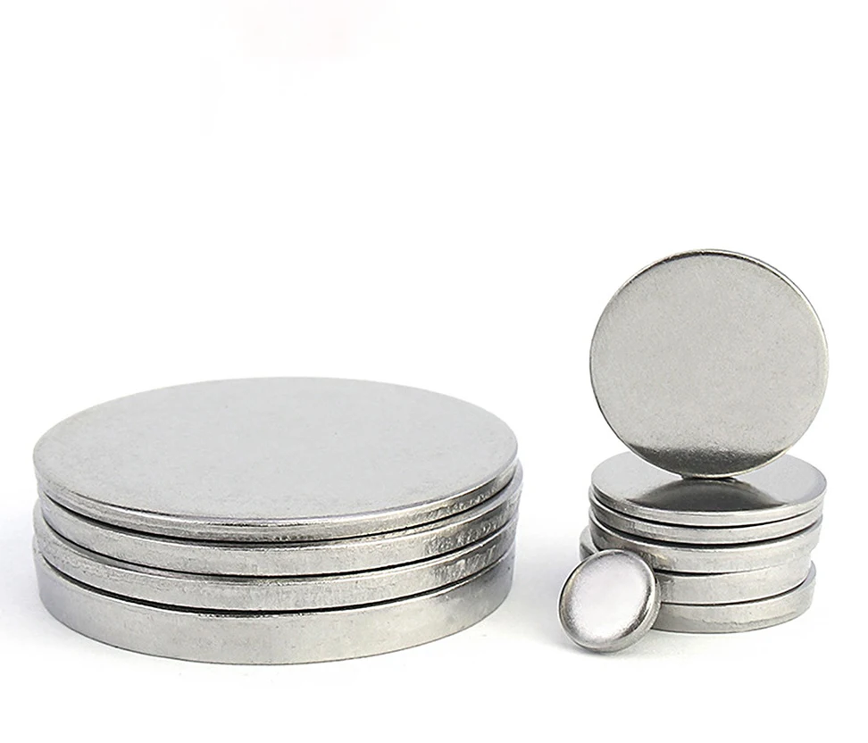 Plaque circulaire en acier inoxydable, disque, diamètre : 50/80/100/120/150/180/200/250/300 mm