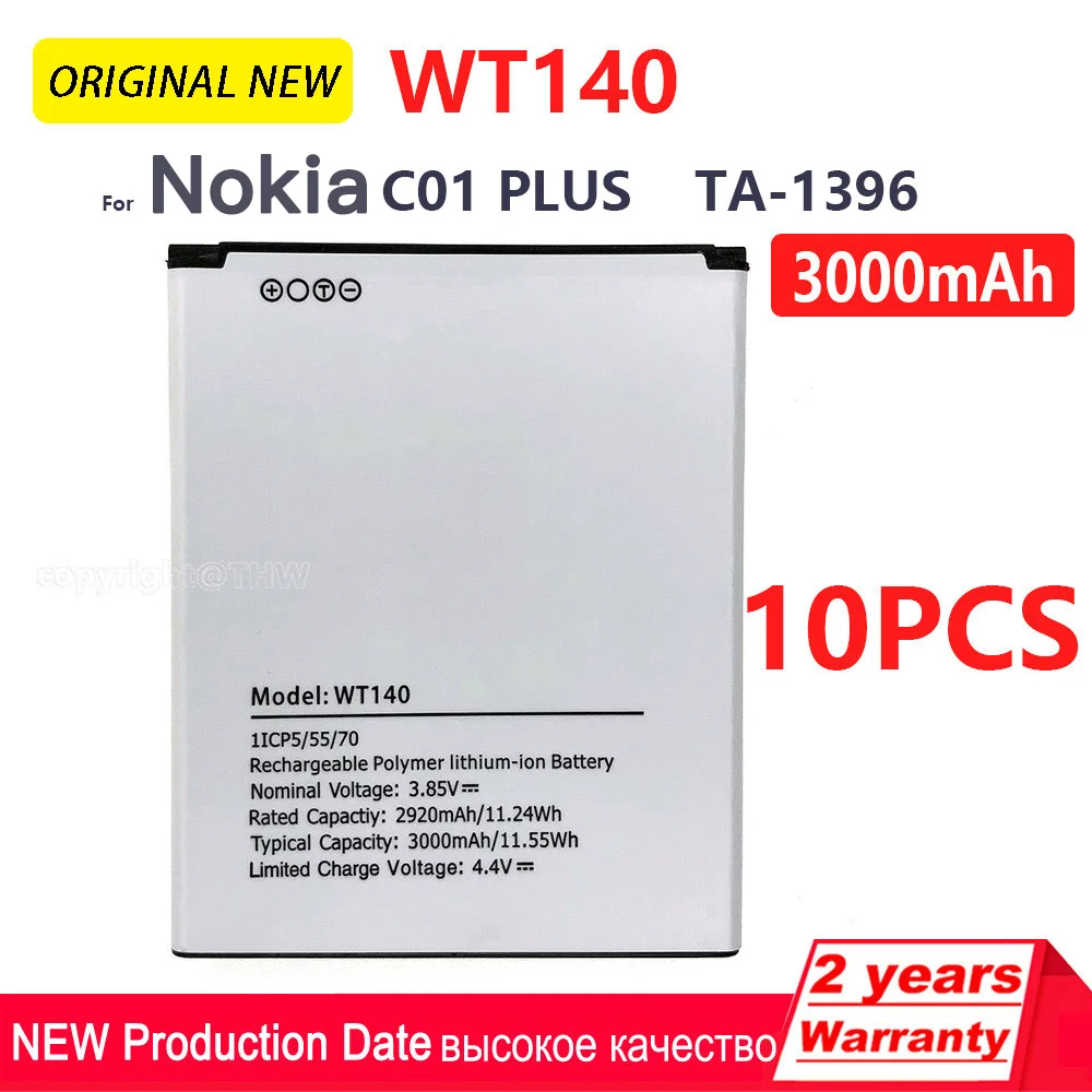 WT140 3000mAh Rechargeable Battery For Nokia C01 PLUS TA-1396 Mobile Phone Batteri Battery Replacement Battery+Tracking Number