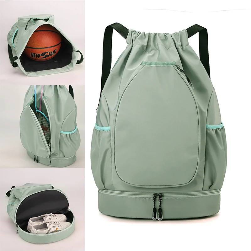 

Basketball Badminton Backpack Woman Waterproof Nylon Portable Sports Backpack Outdoor Camping Leisure Student Schoolbag