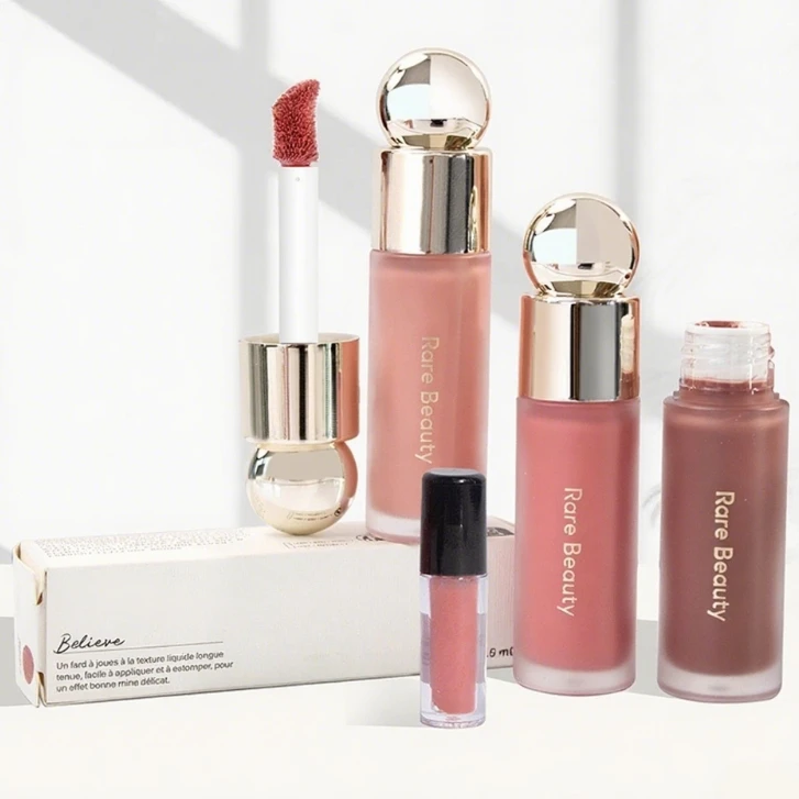 4 Farben Rare Beauty Liquid Blush Stick Lippenbalsam Lidschatten 3-in-1 Multi-Use Matte Blush Moisturize Brighten Lip Gloss Makeup