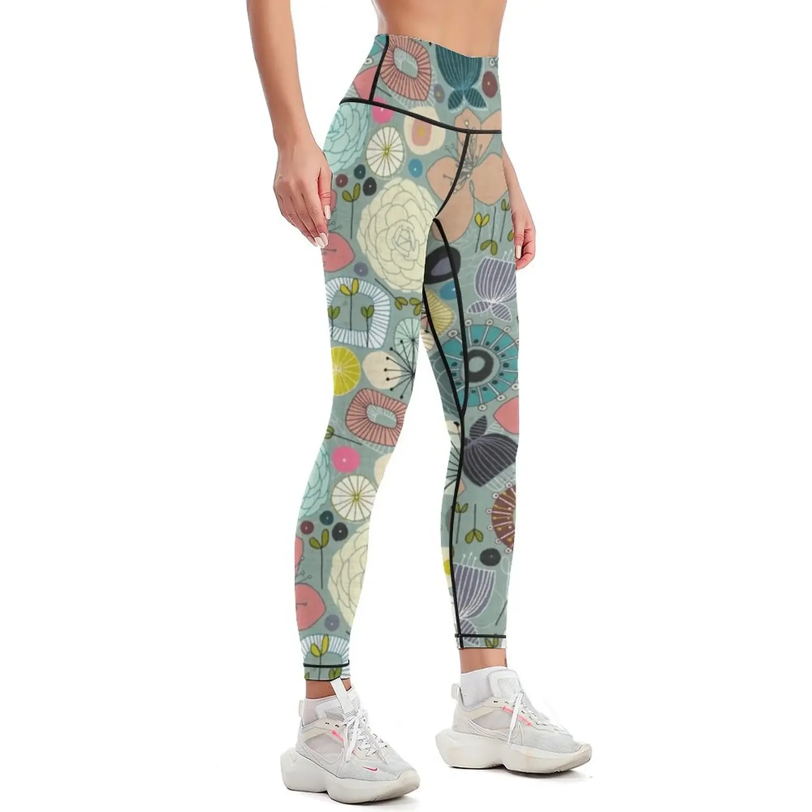 oriental blooms Leggings push up tights for gym's clothing Clothing fitness Womens Leggings