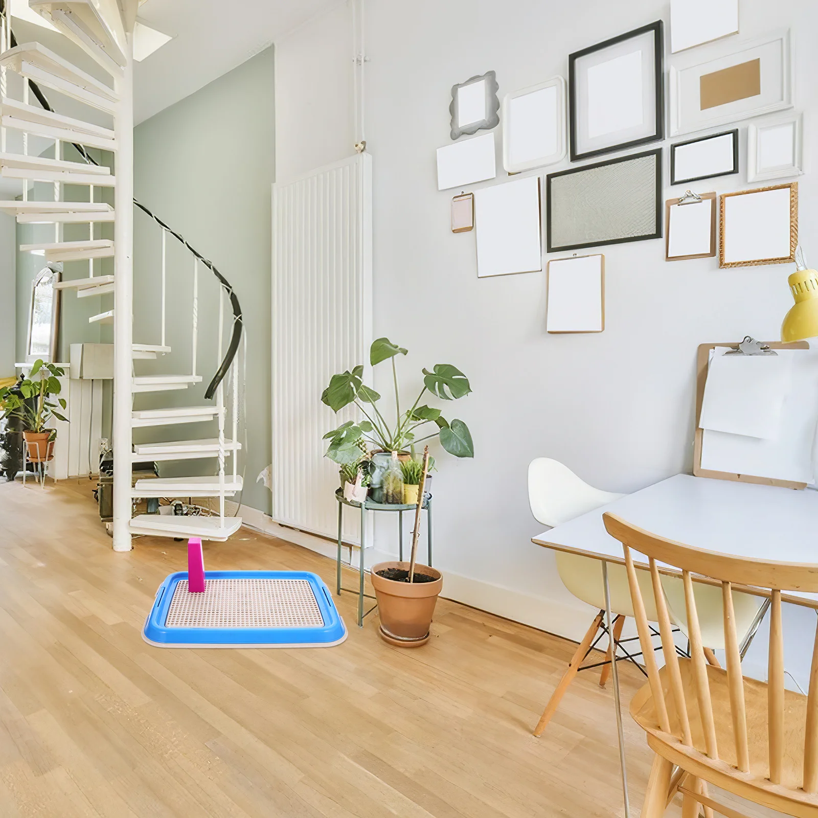 

Puppy Toilet Indoor Dog Potty Tray Mesh Anti-Slip Design Plastic Dog Pee Training Tray Pet Training Accessory Pets Toilet