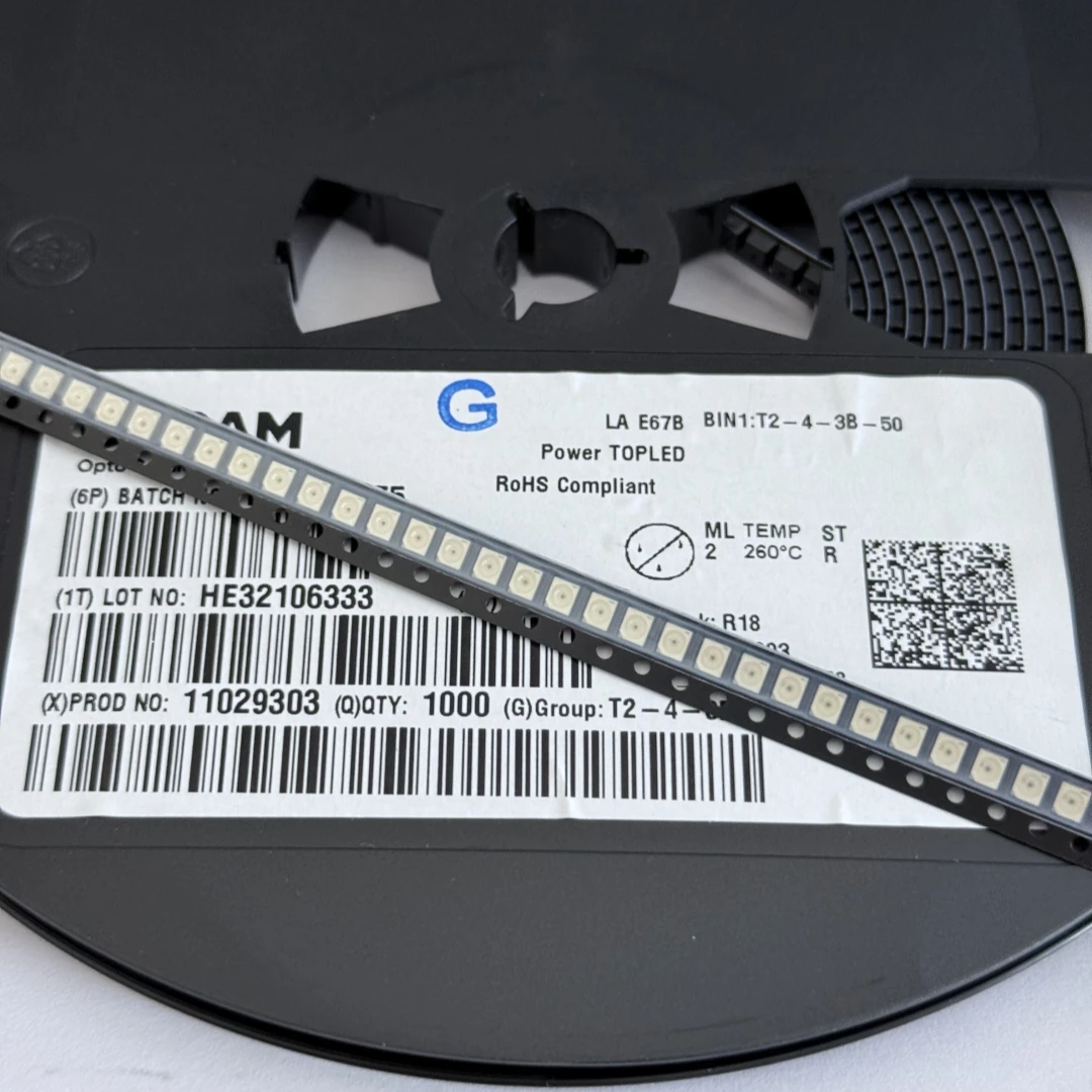 50PCS LA LS LY LO E67B LSE67B LOE67B LYE67B LAE6SF 3528 SMD LED PLCC-4 COMMON ANODE POWER TOP LED 0.11W