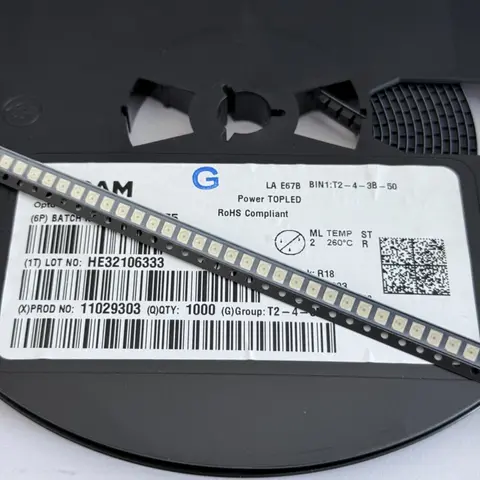 50 Uds LA LS LY LO E67B LSE67B LOE67B LYE67B LAE6SF 3528 SMD LED PLCC-4 ánodo común LED superior de potencia 0,11 W