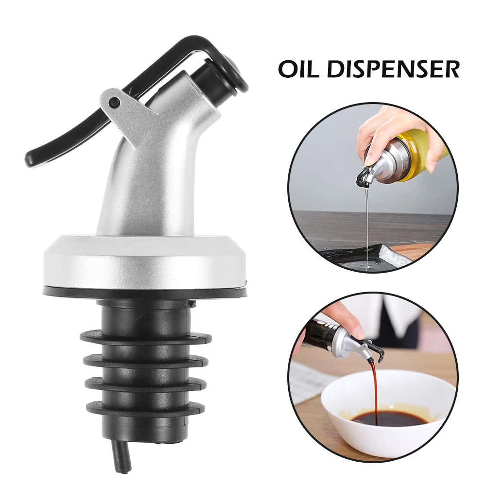 1/5PCS Oil Bottle Stopper Lock Plug Seal Leak-proof Nozzle Sprayer Oil Bottle Stopper Cap Liquor Dispenser Wine Pourer Gadgets