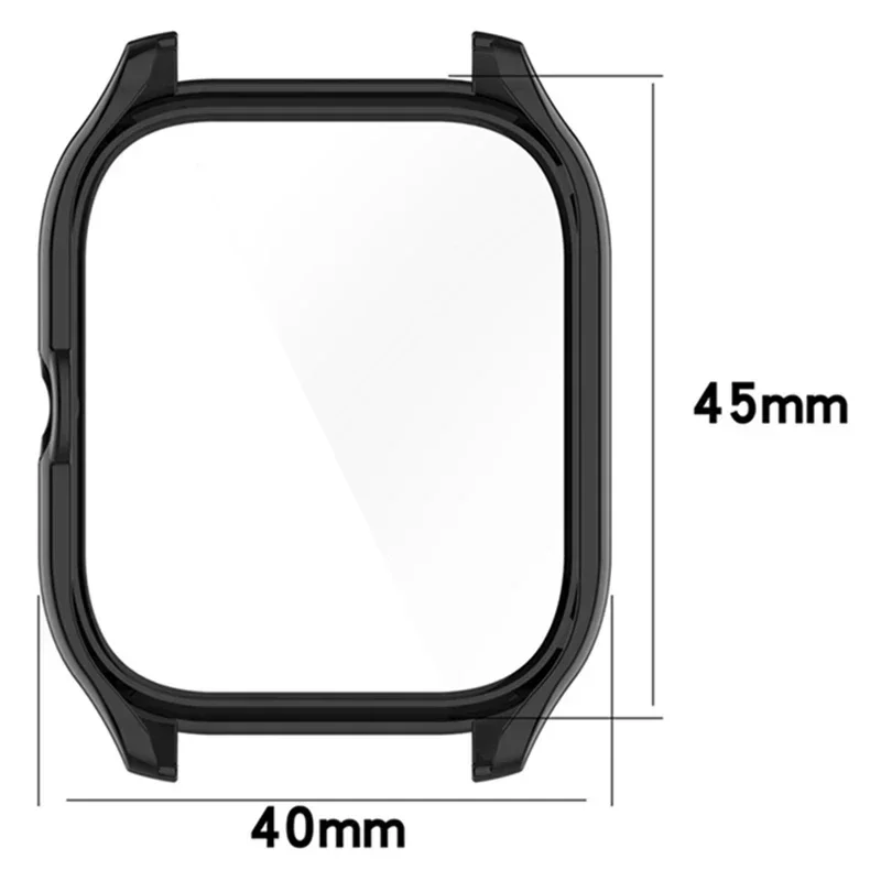 Housse PC + verre pour Huami Amazfit GTS 4 GTS 4 Mini montre intelligente, étui de protection pare-chocs pour Huami Amazfit Bip 5 3 Pro/Active(A2211)