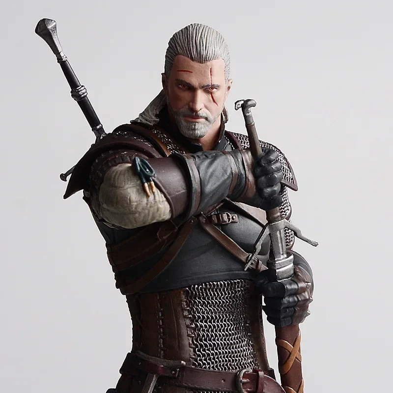 The Witcher 3：Wild Hunt Geralt Action Figure Anime Games Figures Model Collectable Dolls Kids Toys Room Ornaments Car Decoration