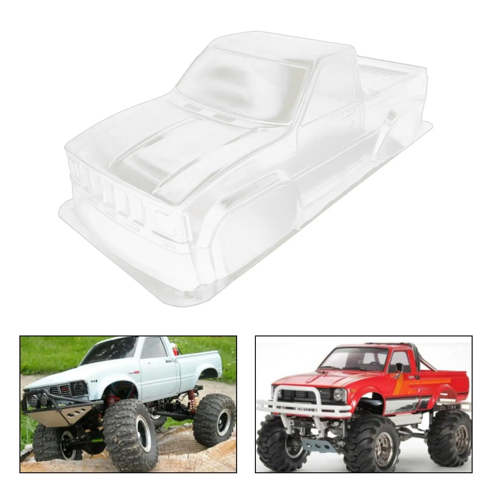 1/10 RC Car Body Shell RC Model Toy Accessories Clear Easy to Install 313mm Body